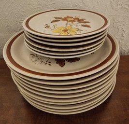 Autumn Collection WILD WOOD Stoneware Plates