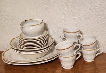 Large AMERICAN HEARTHSIDE Vintage Stoneware Dining Set