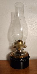 Vintage Oil Lamp With Original Shade