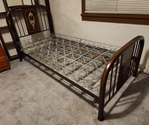 Vintage Metal Twin Size Bed Frame