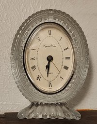 Vintage Crystal Clear Quartz Desktop Clock