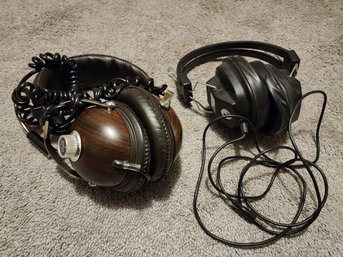 (2) Vintage Pair Of Stereo Headphones