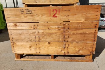 Vintage Large Wooden Transport Crate #2