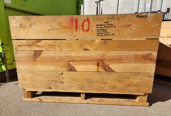 Vintage Large Wooden Transport Crate #10