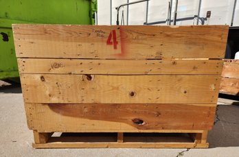 Vintage Large Wooden Transport Crate #4