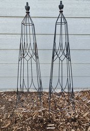 (2) Large Metal Lawn And Garden Metal Trellis Selections