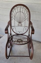 Vintage Metal Patio Rocking Chair