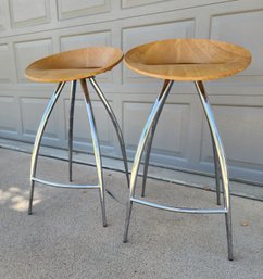 (2) Modern Style Stool Seating Selections