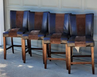 (4) Artificial Leather Chairs