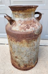 Vintage Metal Milk Can Home Decor