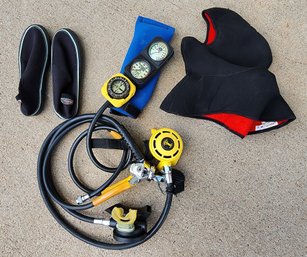 Scuba Gear Bundle With Canvas Carry Bag