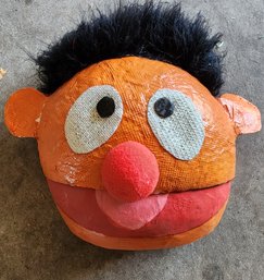 Vintage Handmade Sesame Street ERNIE Paper Mache Mask