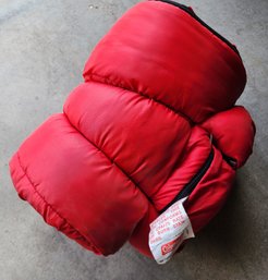 Vintage Red COLEMAN Sleeping Bag