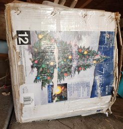 7.5 Foot Oregon Pre Lit Oregon Fir Christmas Tree