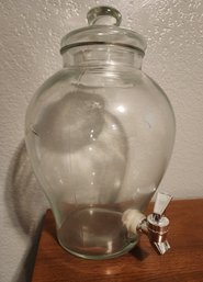 Vintage Large Glass Beverage Serving Container