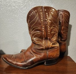 Vintage Mens Size 10D JUSTIN BOOTS Cowboy Boots