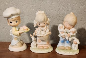 Vintage HOMCO And PRECIOUS MOMENTS Porcelain Figures