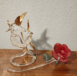 (2) Vintage Fine Art Glass Selections