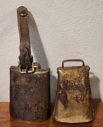 (2) Large Vintage Livestock Bells