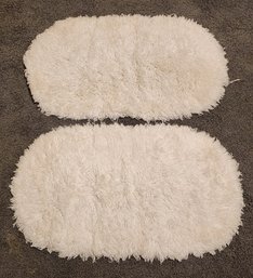 Soft White Plush Floor Rugs