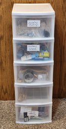 Plastic Organizer Full Of Art Craft Supplies #3