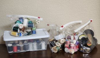 Large Bundle Of Sewing Thread