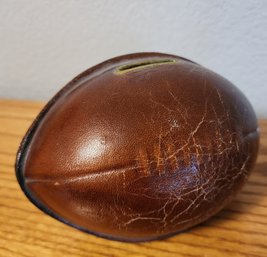 Vintage Leather Football Piggy Bank