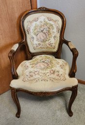 Vintage Victorian Theme Upholstered Chair