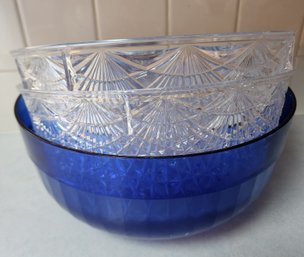 (3) Large Plastic Mixing Bowls