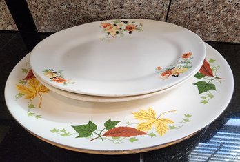 Group Of Vintage HOMER LAUGHLIN Plate And Platter Selections