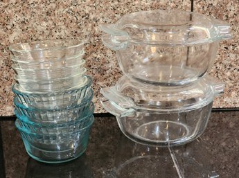 Vintage Pyrex And Marinex Cookware Selections