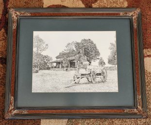 Vintage 1996 WILLIAM HEFFINGTON Fine Art Print Framed