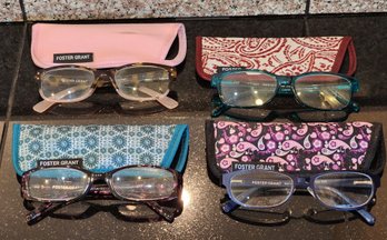 (4) Assorted FOSTER GRANT Ladies Eyeglasses