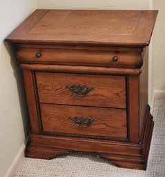 Wooden Side Table With Drawer Storage