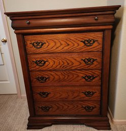 Large Vintage Wooden Chest Of Drawers