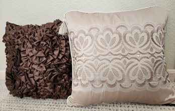 (2) Home Decor Throw Pillows