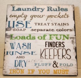 Home Decor Laundry Sign