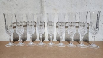 Vintage Set Of Fine Crystal Glasses