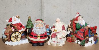 Assortment Of Santa Claus Christmas Figures