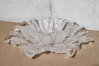 Two Cut Glass Decorative Serving Dishes