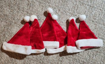 Bundle Of Santa Claus Style Christmas Hats