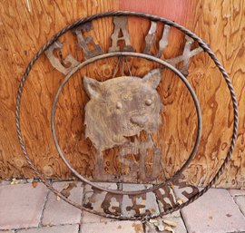 Vintage Iron LSU Tigers Hanging Decoration