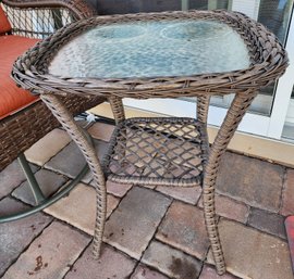 BETTER HOMES AND GARDENS Rattan Style Patio Table #2