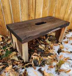 Vintage Handmade Wooden BENCH Style Seat