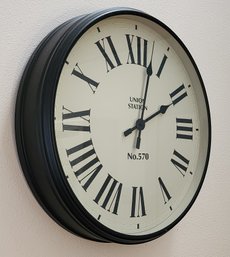 Large UNION STATION NO. 570 Hanging Wall Clock