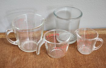 Assortment Of Glass Measuring Cups