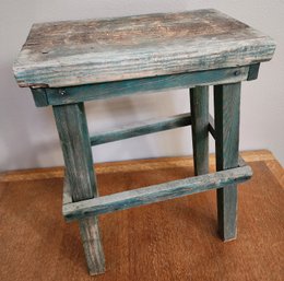 Vintage Rustic Handmade Wooden Stool