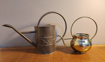 (2) Metal Decorative Watering Cans