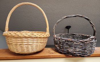 (2) Woven Decorative Baskets