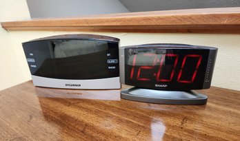 (2) Digital Alarm Clocks